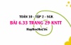 Bài 6.33 trang 29 Toán 10 tập 2 Kết nối tri thức